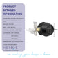 HEMOS 60-70MM SECURITY DOUBLE KEY DEADBOLT HOUSE FOR GRILL DOOR LOCK HM-5402-MS,MB,MG