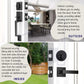 HEMOS 60-70MM DOUBLE ENTRANCE MAIN DOOR HANDLESET LOCK TOMBOL PINTU DEPAN HM-5101-MS,MB,MG