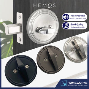HEMOS 60-70MM ONE-SIDED SECURITY SINGLE THUMBTUM DEADBOLT HOUSE DOOR LOCK HM-5403-MS,MB,MG