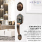 HEMOS 60-70MM DOUBLE ENTRANCE MAIN DOOR HANDLESET LOCK ANTIQUE COOPER TOMBOL PINTU DEPAN HM-5104-AC
