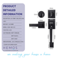 HEMOS 60-70MM DOUBLE ENTRANCE MAIN DOOR HANDLESET LOCK TOMBOL PINTU DEPAN HM-5101-MS,MB,MG