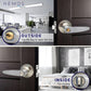 HEMOS 60-70MM TUBULAR LEVEL DOOR LOCK KUNCI TOMBOL PINTU RUMAH SILVER BLACK HM-5206-MS,MB