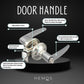 HEMOS 60-70MM TUBULAR LEVEL DOOR LOCK KUNCI TOMBOL PINTU RUMAH SILVER BLACK HM-5206-MS,MB