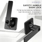 HEMOS 60-70MM TUBULAR LEVEL DOOR LOCK KUNCI TOMBOL PINTU RUMAH SILVER BLACK HM-5205