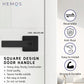 HEMOS 60-70MM TUBULAR LEVEL DOOR LOCK KUNCI TOMBOL PINTU RUMAH SILVER BLACK HM-5205