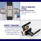 HEMOS 60-70MM TUBULAR LEVEL DOOR LOCK KUNCI TOMBOL PINTU RUMAH SILVER BLACK HM-5205