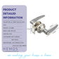 HEMOS 60-70MM TUBULAR LEVEL DOOR LOCK KUNCI TOMBOL PINTU RUMAH SILVER BLACK HM-5206-MS,MB