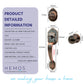 HEMOS 60-70MM DOUBLE ENTRANCE MAIN DOOR HANDLESET LOCK ANTIQUE COOPER TOMBOL PINTU DEPAN HM-5104-AC
