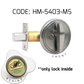 HEMOS 60-70MM ONE-SIDED SECURITY SINGLE THUMBTUM DEADBOLT HOUSE DOOR LOCK HM-5403-MS,MB,MG