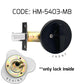 HEMOS 60-70MM ONE-SIDED SECURITY SINGLE THUMBTUM DEADBOLT HOUSE DOOR LOCK HM-5403-MS,MB,MG