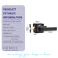 HEMOS 60-70MM TUBULAR LEVEL DOOR LOCK KUNCI TOMBOL PINTU RUMAH SILVER BLACK HM-5205