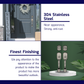 GRIPSET ENTRANCE MAIN DOOR HANDLE LOCK TOMBOL PINTU 60-70MM DOUBLE HANDLESET MATT GREY ATH-100