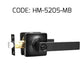 HEMOS 60-70MM TUBULAR LEVEL DOOR LOCK KUNCI TOMBOL PINTU RUMAH SILVER BLACK HM-5205