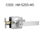 HEMOS 60-70MM TUBULAR LEVEL DOOR LOCK KUNCI TOMBOL PINTU RUMAH SILVER BLACK HM-5205