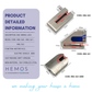 HEMOS SUS 304 MOTOR SECURITY SAFETY ANTI-CUT ANTI-THEIF PADLOCK KUNCI MANGGA MOTOR HML-560,561