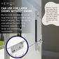 HEMOS 38-50MM SOLID SUS304 STAINLESS STEEL MORTISE LOCK/MORTISE ROLLER