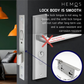 HEMOS 38-50MM SOLID SUS304 STAINLESS STEEL MORTISE LOCK/MORTISE ROLLER