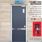 HEMOS 32-47MM KEYLESS POCKET DOOR LOCK HIDDEN RECESSED CUP INSTALL DOOR HANDLES HM-5931-MS