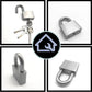 HEMOS 40/50MM SUS 304 STAINLESS STEEL MOTOR HOUSE SECURITY SAFETY ANTI-CUT PADLOCK KUNCI MANGGA