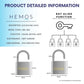 HEMOS 40/50MM SUS 304 STAINLESS STEEL MOTOR HOUSE SECURITY SAFETY ANTI-CUT PADLOCK KUNCI MANGGA