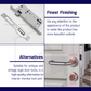 HEMOS 38-50MM SOLID SUS304 STAINLESS STEEL MORTISE LOCK/MORTISE ROLLER
