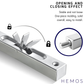 HEMOS SOLID SUS304 STAINLESS STEEL FLUSH BOLT FOR DOUBLE DOOR LOCK CONCEALED SLIDING LATCH