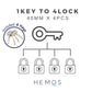 HEMOS 40/50MM SUS 304 STAINLESS STEEL MOTOR HOUSE SECURITY SAFETY ANTI-CUT PADLOCK KUNCI MANGGA