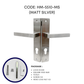 HEMOS HEAVY DUTY SUS304 STAINLESS STEEL DOOR LOCK LEVER HANDLE SILVER WITH PLATE