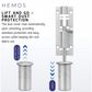 HEMOS SOLID SUS304 STAINLESS STEEL FLUSH BOLT FOR DOUBLE DOOR LOCK CONCEALED SLIDING LATCH