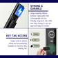 HEMOS 6 IN 1 TUYA SMART DOOR LOCK FULLY AUTOMATIC HD SECURITY CAMERA WITH INTERCOM FUNCTION HM-D2