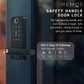 HEMOS 5 IN 1 TTLOCK SMART DOOR LOCK APP REMOTE UNLOCK FINGERPRINT PASSWORD CARD ANTI-THEFT HM-D7