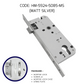 HEMOS 38-50MM SOLID SUS304 STAINLESS STEEL MORTISE LOCK/MORTISE ROLLER