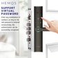 HEMOS 5 IN 1 TUYA SMART DIGITAL DOOR LOCK WITH DOORBELL FOR HOME FINGERPRINT PASSWORD CARD HM-D3