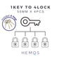 HEMOS 40/50MM SUS 304 STAINLESS STEEL MOTOR HOUSE SECURITY SAFETY ANTI-CUT PADLOCK KUNCI MANGGA