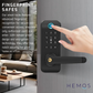 HEMOS 5 IN 1 TTLOCK SMART DOOR LOCK APP REMOTE UNLOCK FINGERPRINT PASSWORD CARD ANTI-THEFT HM-D7