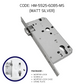HEMOS 38-50MM SOLID SUS304 STAINLESS STEEL MORTISE LOCK/MORTISE ROLLER