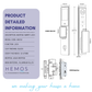 HEMOS 6 IN 1 TUYA SMART DOOR LOCK FULLY AUTOMATIC HD SECURITY CAMERA WITH INTERCOM FUNCTION HM-D2
