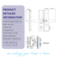 HEMOS 5 IN 1 TUYA SMART DIGITAL DOOR LOCK WITH DOORBELL FOR HOME FINGERPRINT PASSWORD CARD HM-D3