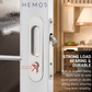 HEMOS 38-50MM SLIDING DOOR MORTICE LOCK SETS WITH CONCEALED HANDLE FOR ALUMINUM & WOOD DOOR HM-5930