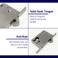 HEMOS 38-50MM SLIDING DOOR MORTICE LOCK SETS WITH CONCEALED HANDLE FOR ALUMINUM & WOOD DOOR HM-5930