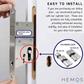 HEMOS 38-50MM SLIDING DOOR MORTICE LOCK SETS WITH CONCEALED HANDLE FOR ALUMINUM & WOOD DOOR HM-5930