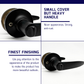 HEMOS 60-70MM TUBULAR LEVEL DOOR LOCK KUNCI TOMBOL PINTU RUMAH SILVER BLACK HM-5212-MS,MB