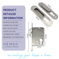 HEMOS 38-50MM SLIDING DOOR MORTICE LOCK SETS WITH CONCEALED HANDLE FOR ALUMINUM & WOOD DOOR HM-5930