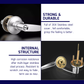 HEMOS 60-70MM TUBULAR LEVEL DOOR LOCK KUNCI TOMBOL PINTU RUMAH SILVER BLACK HM-5212-MS,MB
