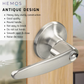 HEMOS 60-70MM TUBULAR LEVEL DOOR LOCK KUNCI TOMBOL PINTU RUMAH SILVER BLACK HM-5212-MS,MB