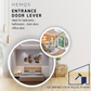 HEMOS 60-70MM TUBULAR LEVEL DOOR LOCK KUNCI TOMBOL PINTU RUMAH SILVER BLACK HM-5212-MS,MB