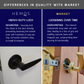 HEMOS 60-70MM TUBULAR LEVEL DOOR LOCK KUNCI TOMBOL PINTU RUMAH SILVER BLACK HM-5212-MS,MB