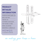 HEMOS 5 IN 1 TTLOCK SMART DOOR LOCK DOUBLE SIDED SYSTEM DIGITAL LOCK FOR GRILL DOOR WATERPROOF HM-D5