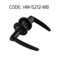 HEMOS 60-70MM TUBULAR LEVEL DOOR LOCK KUNCI TOMBOL PINTU RUMAH SILVER BLACK HM-5212-MS,MB