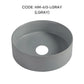 HEMOS BATHROOM CERAMIC WASH BASIN TABLE TOP ART BASIN ROUND VESSEL SINK PORCELAIN HM-613